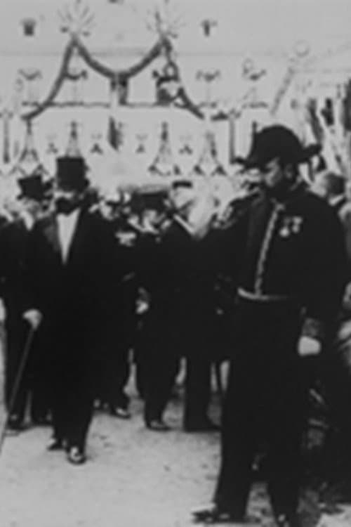 Le président arrivant à l’inauguration du monument de Paul Baudry