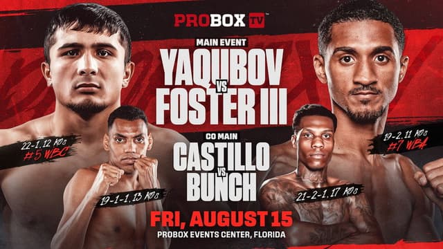 Muhammadkhuja Yaqubov vs. William Foster III
