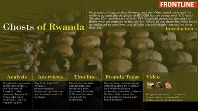 Ghosts of Rwanda