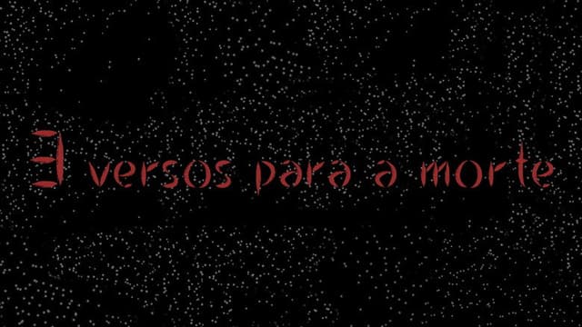 3 versos para a morte