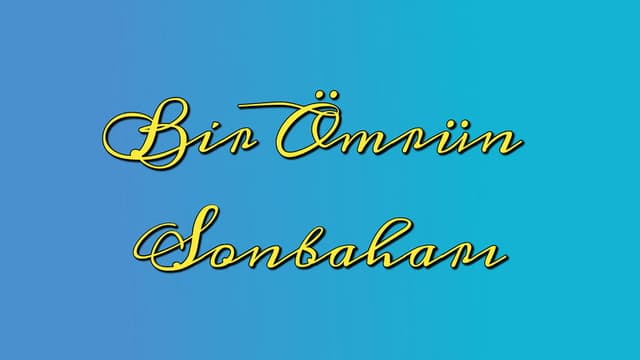 Bir Ömrün Sonbaharı