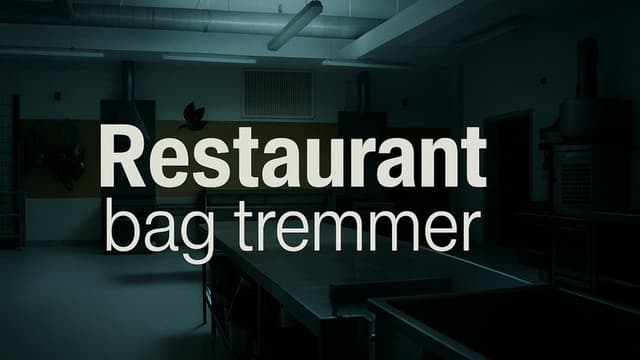 Restaurant bag tremmer