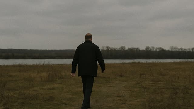 The Man Walking to the River