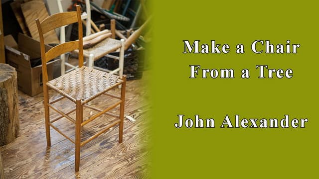 Make a Chair From a Tree