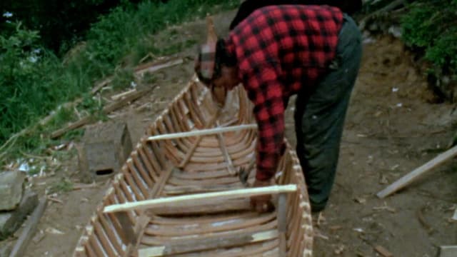 Cesar's Bark Canoe