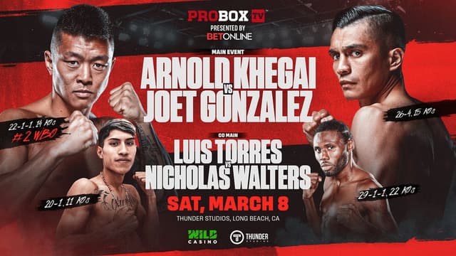 Arnold Khegai vs. Joet Gonzalez